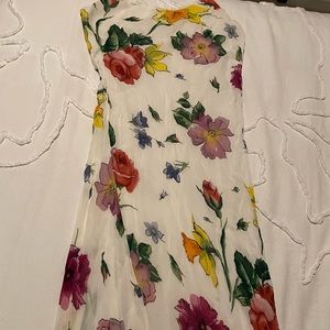 vintage nostalgia maxi floral dress
